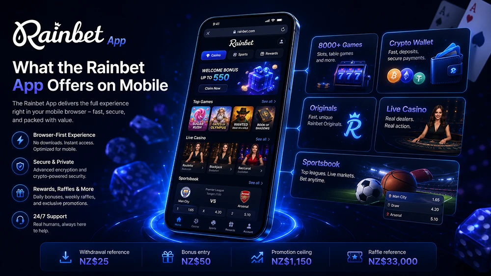 Rainbet app mobile advantages